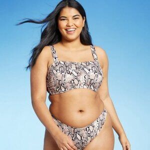 NWT Women's Girls Medium Seas The Day YMI 2 Piece Bandeau Bikini.